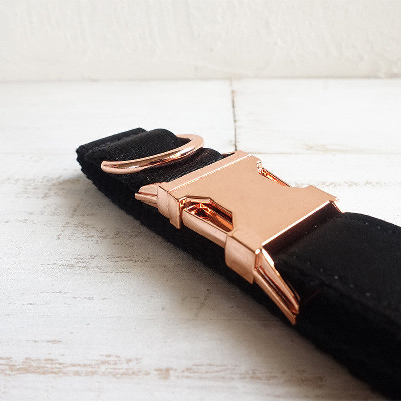 Black & Rose Gold Adjustable Collar