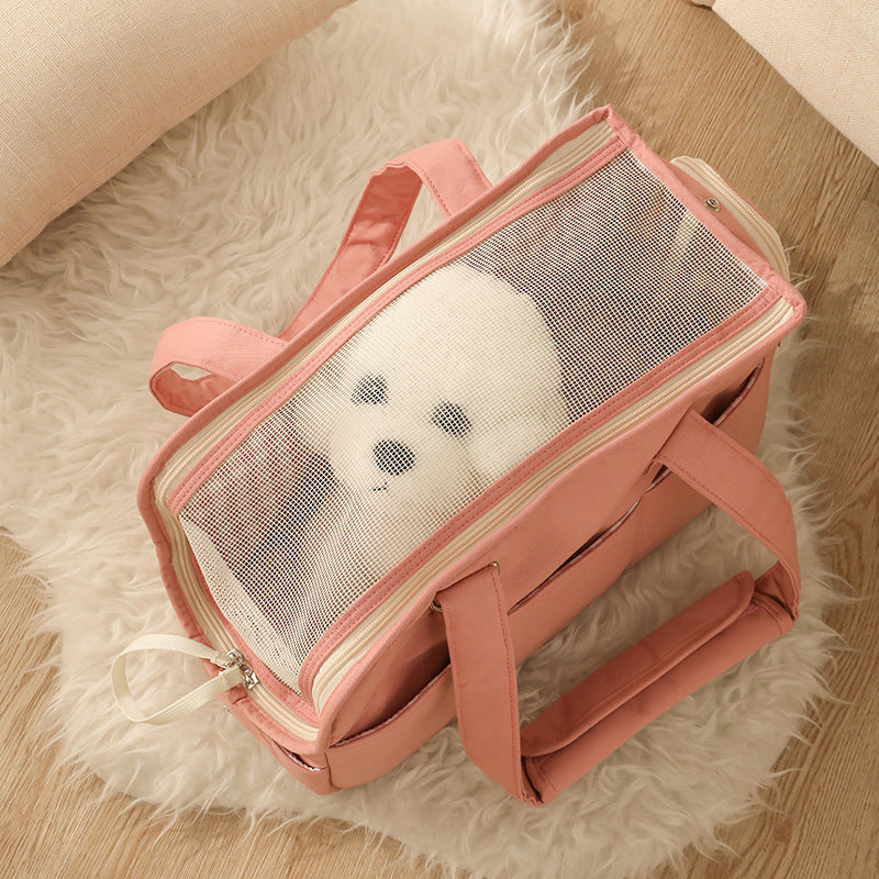 Plush Dog Carrier Tote