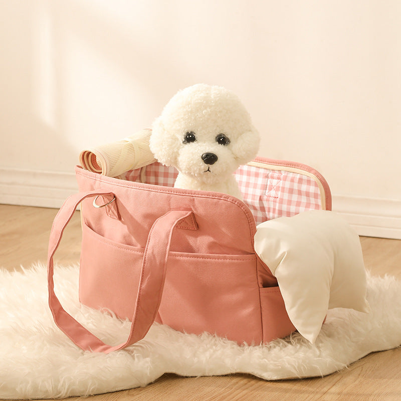 Plush Dog Carrier Tote