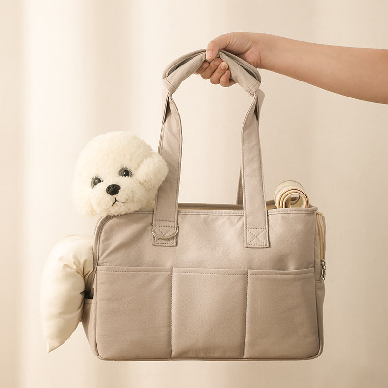 Plush Dog Carrier Tote