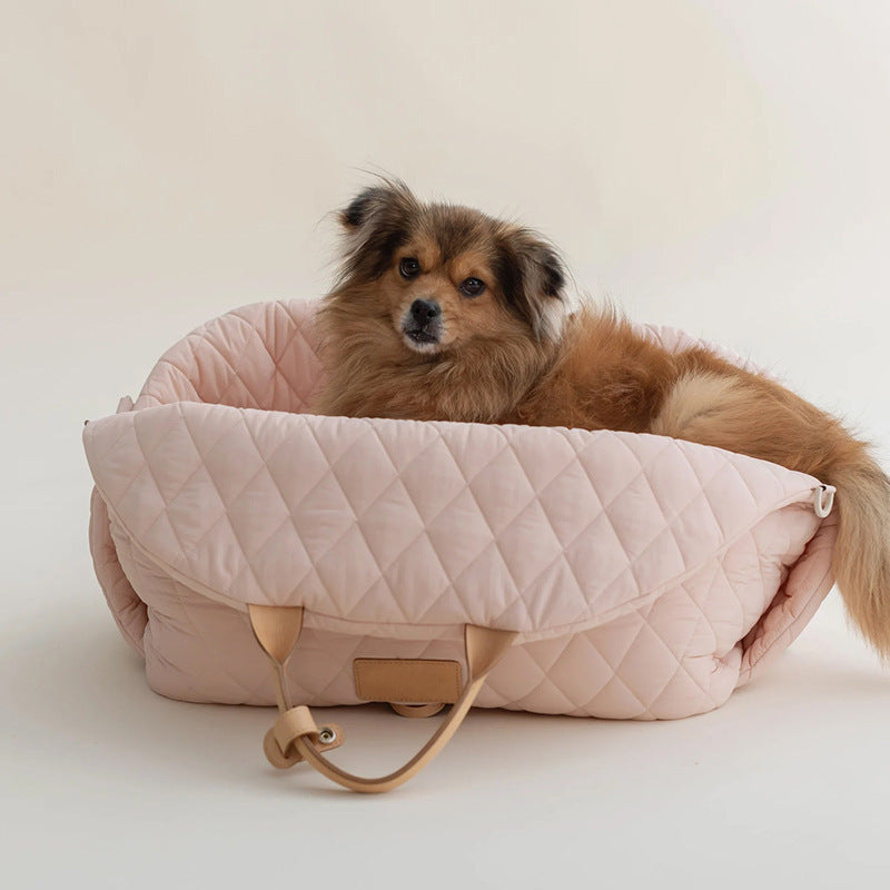 Fashionable Plush Dog Handbag
