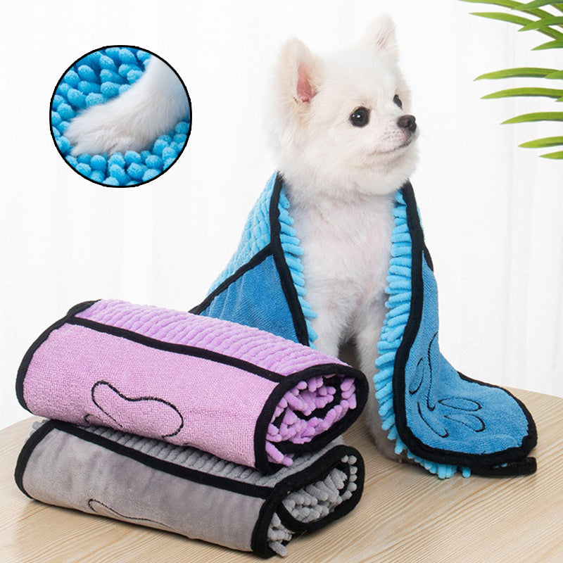 Super Absorbent Dog Bathrobe, Microfiber Bath Towels, Quick-Drying