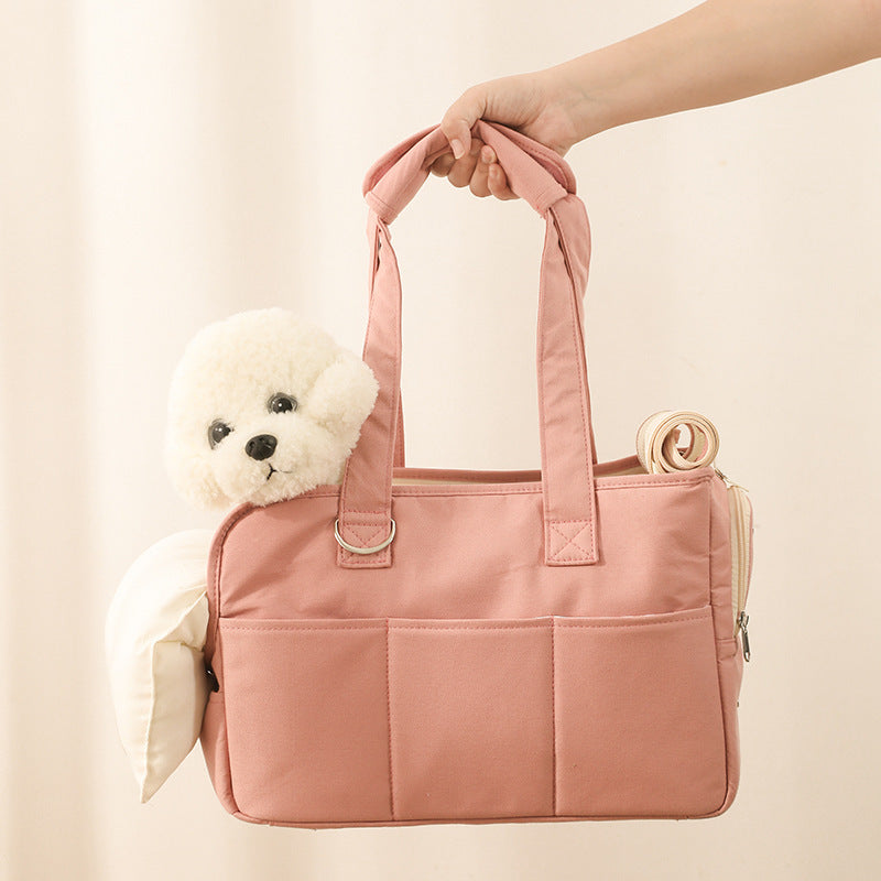 Plush Dog Carrier Tote